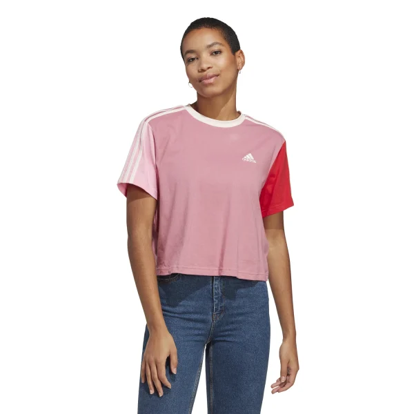 ADIDAS W 3 Stripes Crop Top Damen T-Shirt 4