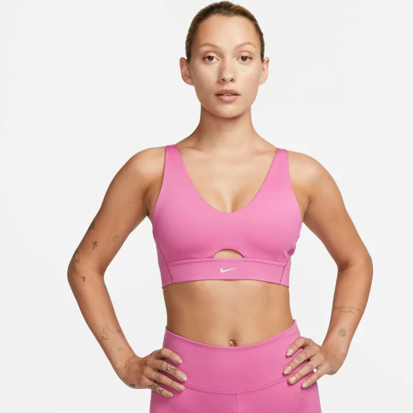 Nike W NK Dri-Fit Indy Plunge Cutout Bra Damen Sport BH 1