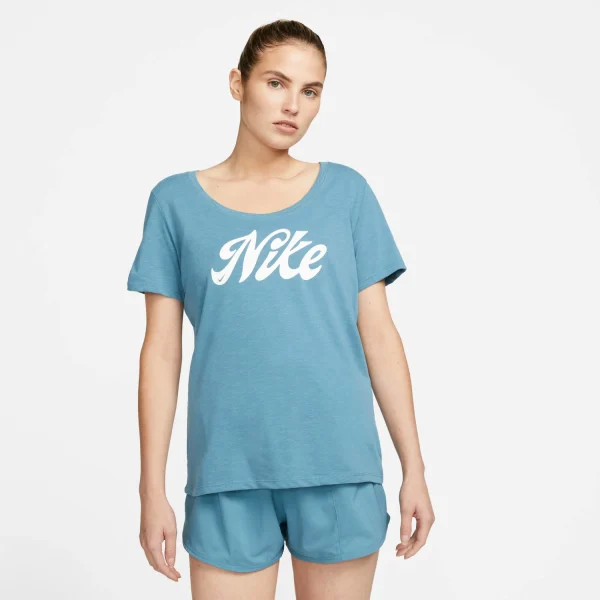 W NK Dir-Fit Tee Nike Script Damen T-Shirt 1