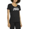 W NK Dir-Fit Tee Nike Script Damen T-Shirt 7