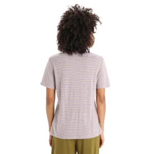 Icebreaker W Merino Linen SS Tee Stripe Damen T-Shirt 10