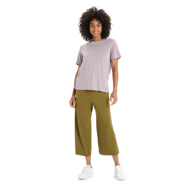 Icebreaker W Merino Linen SS Tee Stripe Damen T-Shirt 6