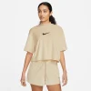 Nike W NSW Mock SS Tee Terry MS Damen T-Shirt 11