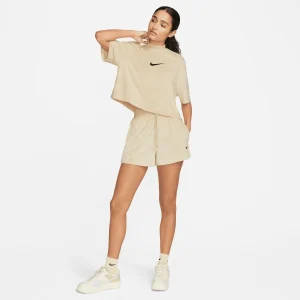 Nike W NSW Mock SS Tee Terry MS Damen T-Shirt 9