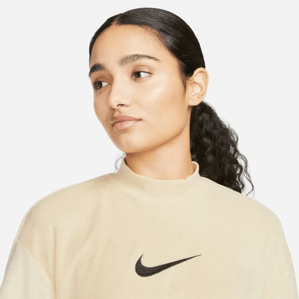 Nike W NSW Mock SS Tee Terry MS Damen T-Shirt 5